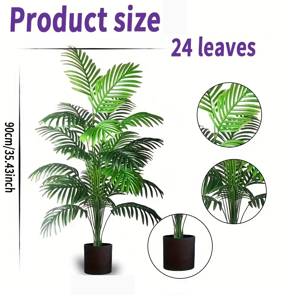 24 feuilles Areca palmier plan - Ficus Lyrata Tree avis et prix